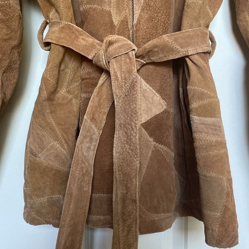 Leather Works Patchwork Leather Jacket Womens 3XL… - image 5